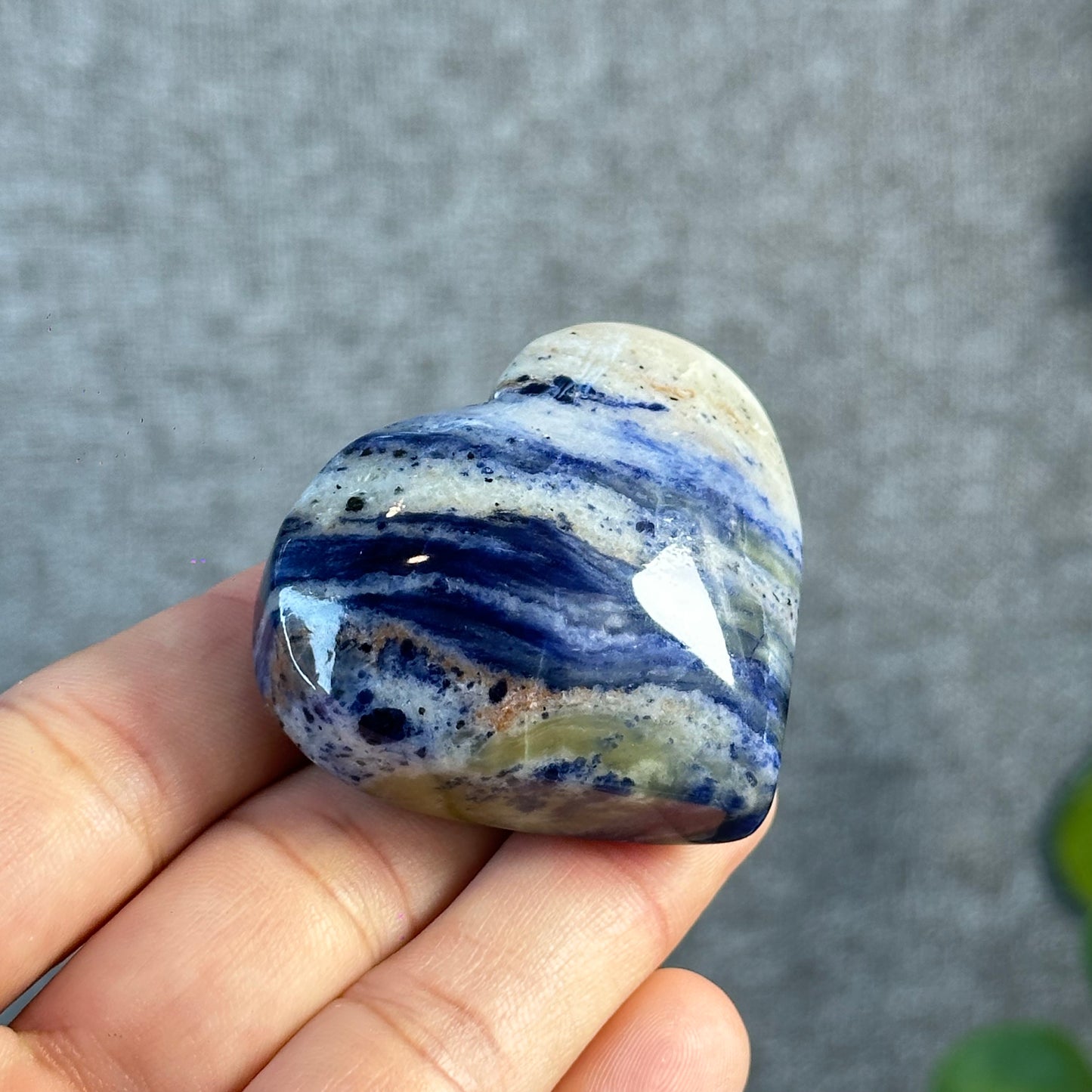 Blue Sodalite Heart Figurine