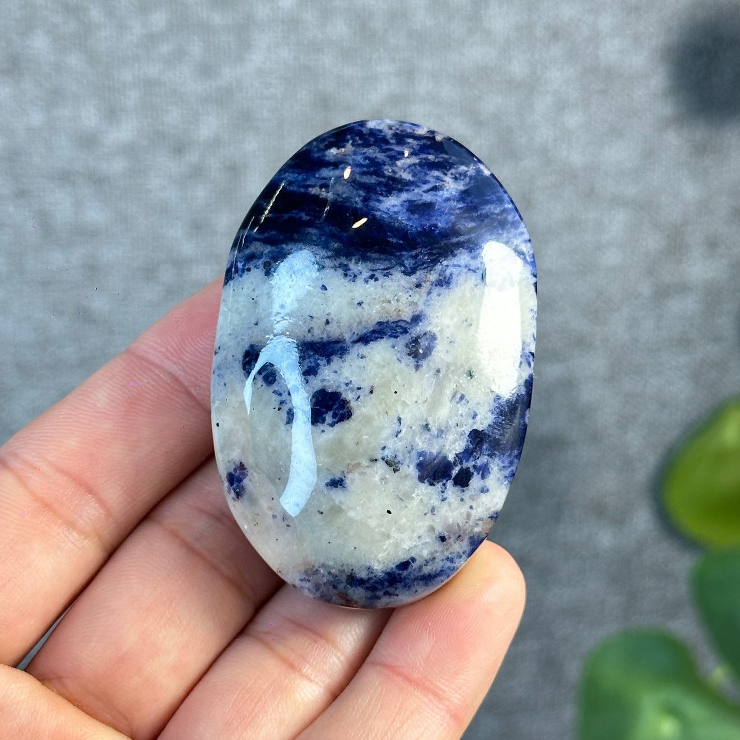 Blue Sodalite Palm Stone