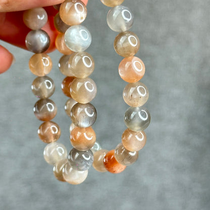 Natural Rutilated Moonstone Bracelet Size 8 mm