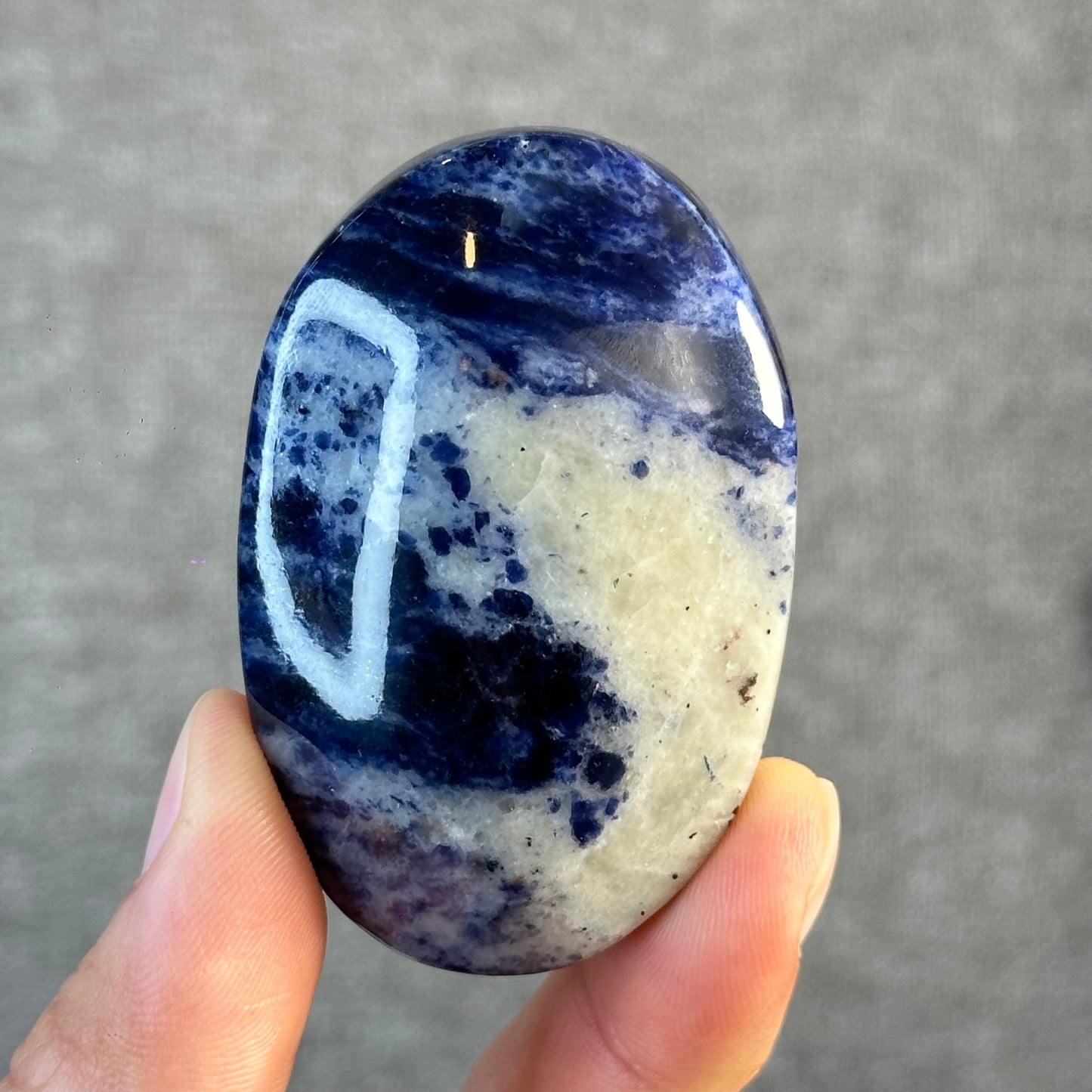 Blue Sodalite Palm Stone