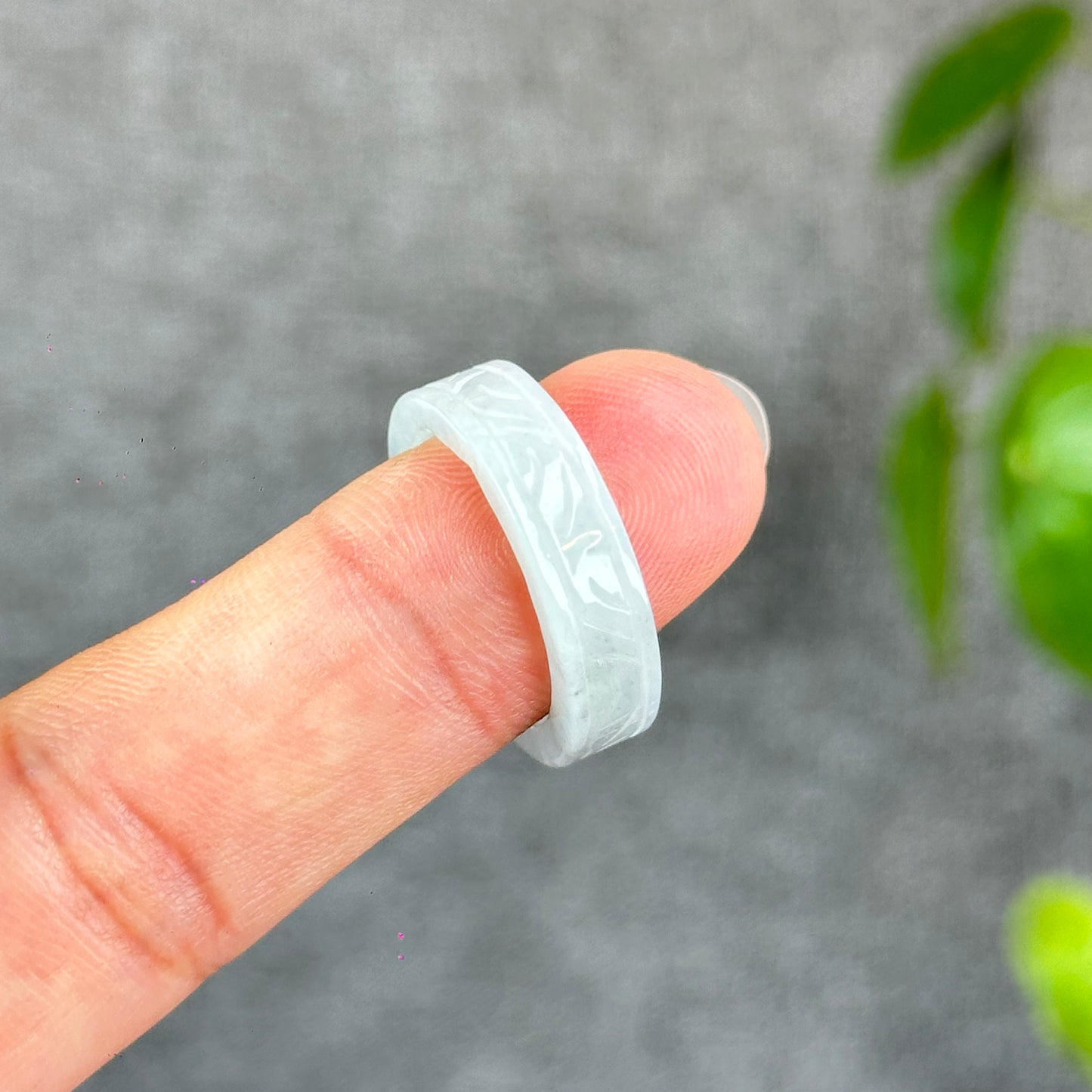 Jadéite Jade Ring Taille 1.8