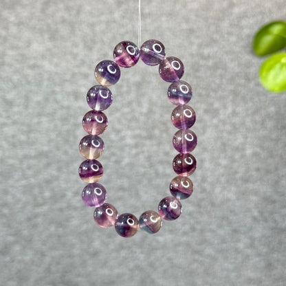 Natural Rainbow Fluorite Bracelet Size 11.2 mm