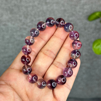 Natural Rainbow Fluorite Bracelet Size 11.2 mm