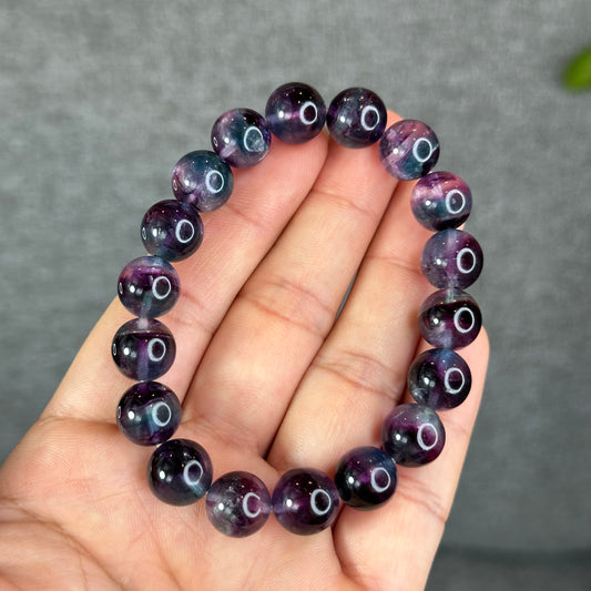 Natural Mermaid Fluorite Bracelet Size 11.2 mm
