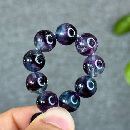 Natural Mermaid Fluorite Bracelet Size 11.2 mm