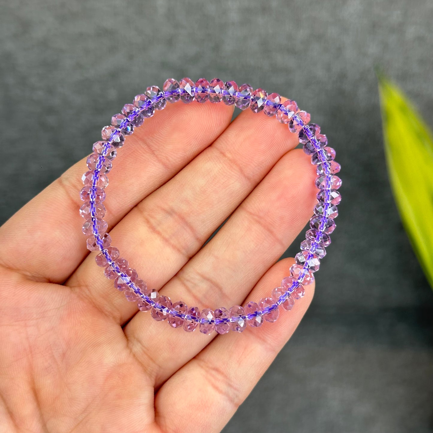 Faceted Natural Amethyst VIP Bracelet Size 5 mm