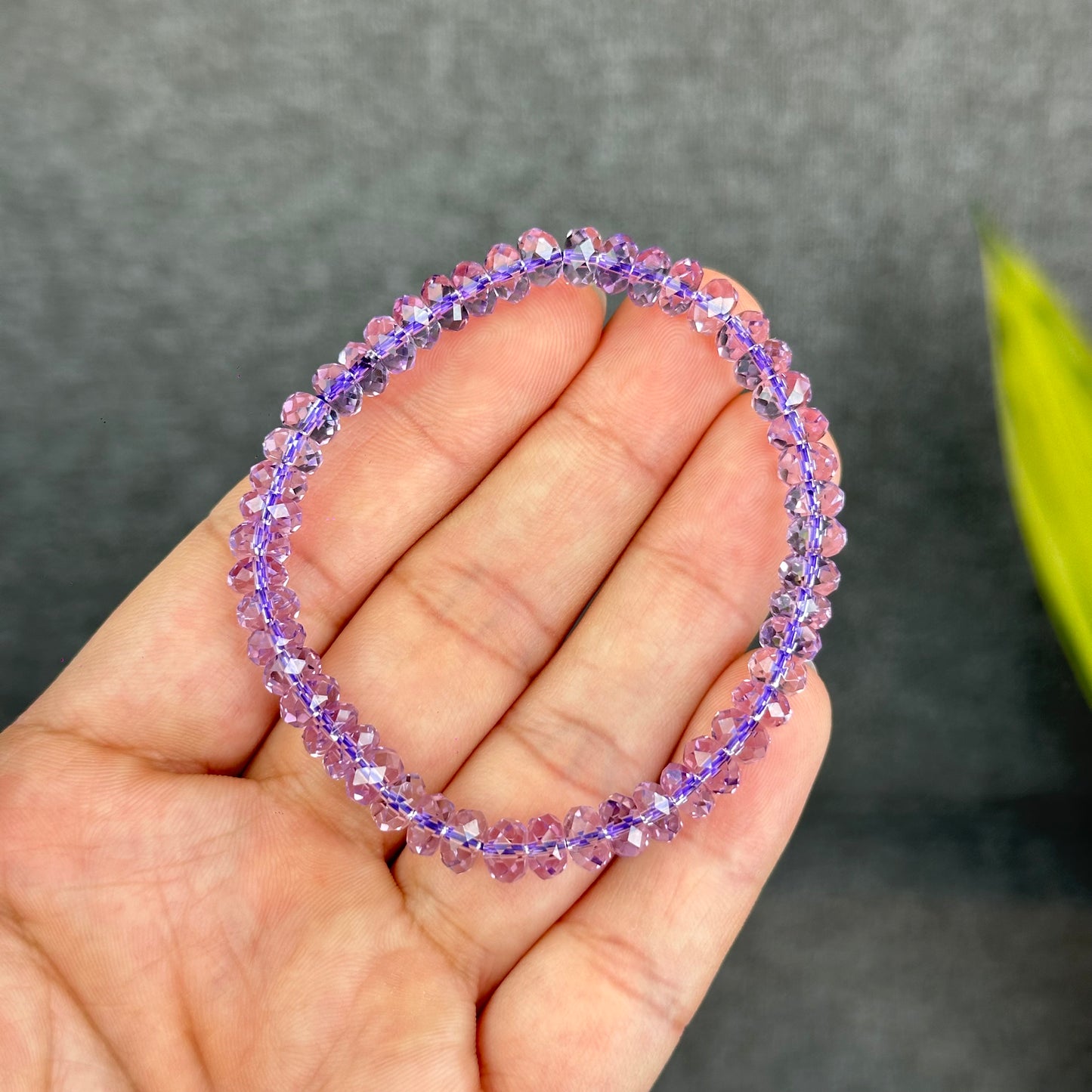 Faceted Natural Amethyst VIP Bracelet Size 5 mm