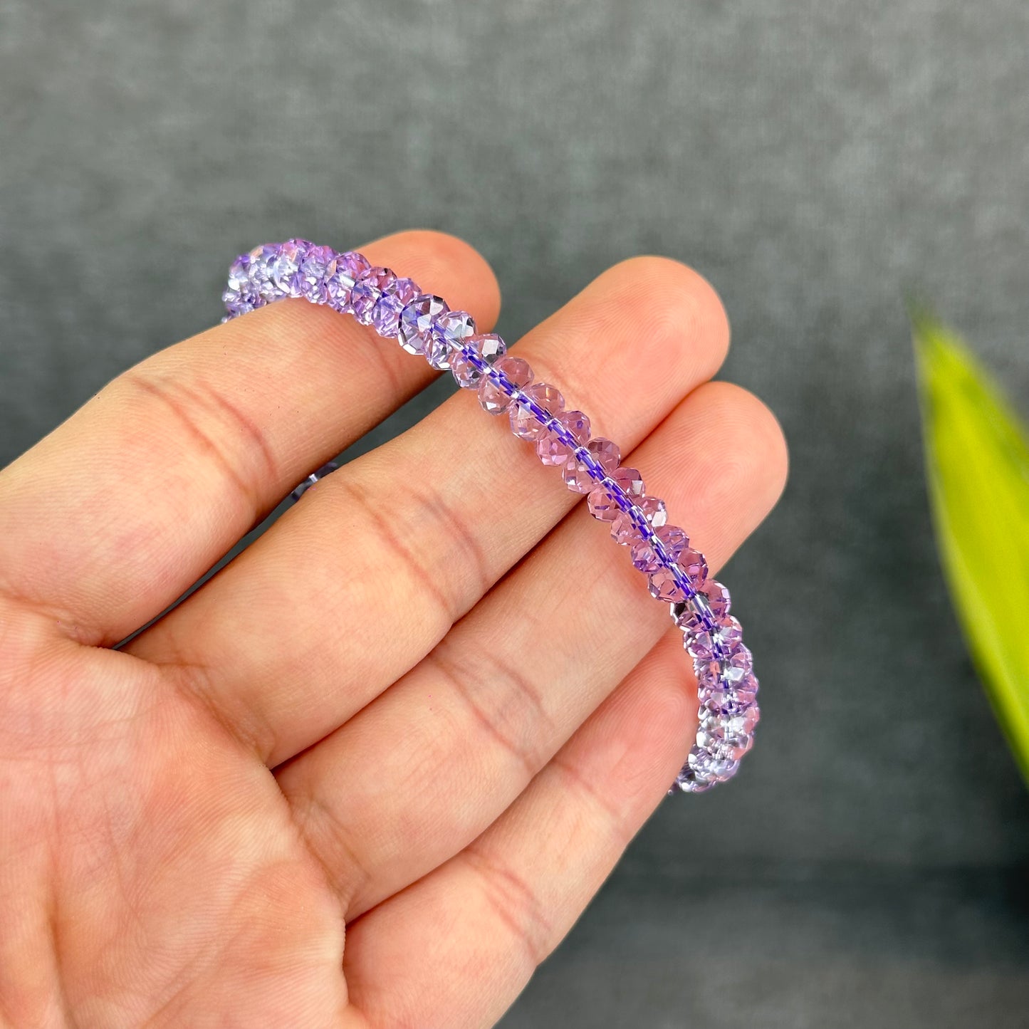 Faceted Natural Amethyst VIP Bracelet Size 5 mm