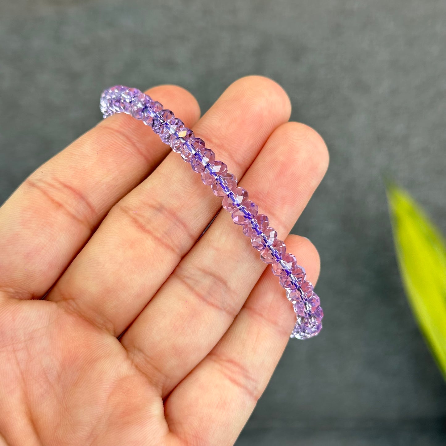 Faceted Natural Amethyst VIP Bracelet Size 5 mm