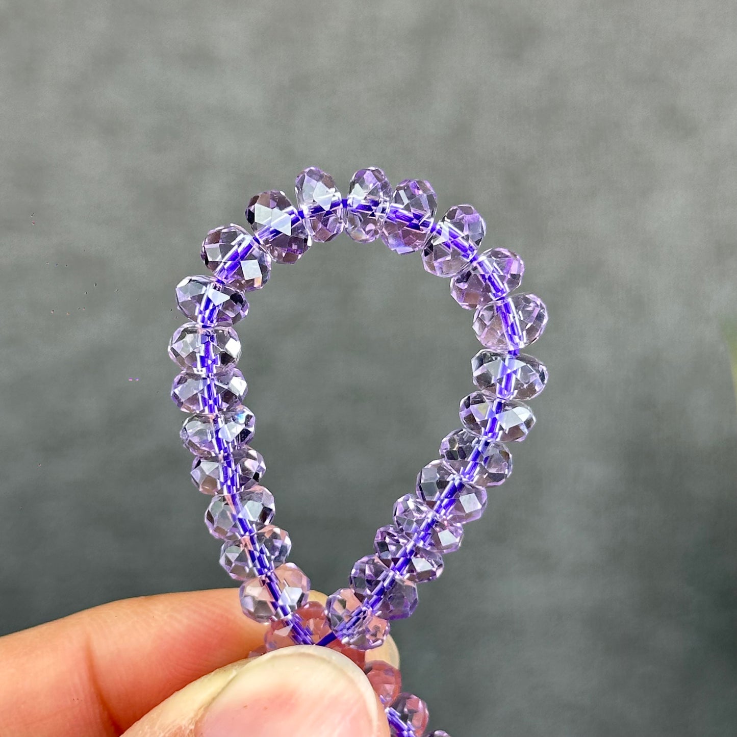 Faceted Natural Amethyst VIP Bracelet Size 5 mm