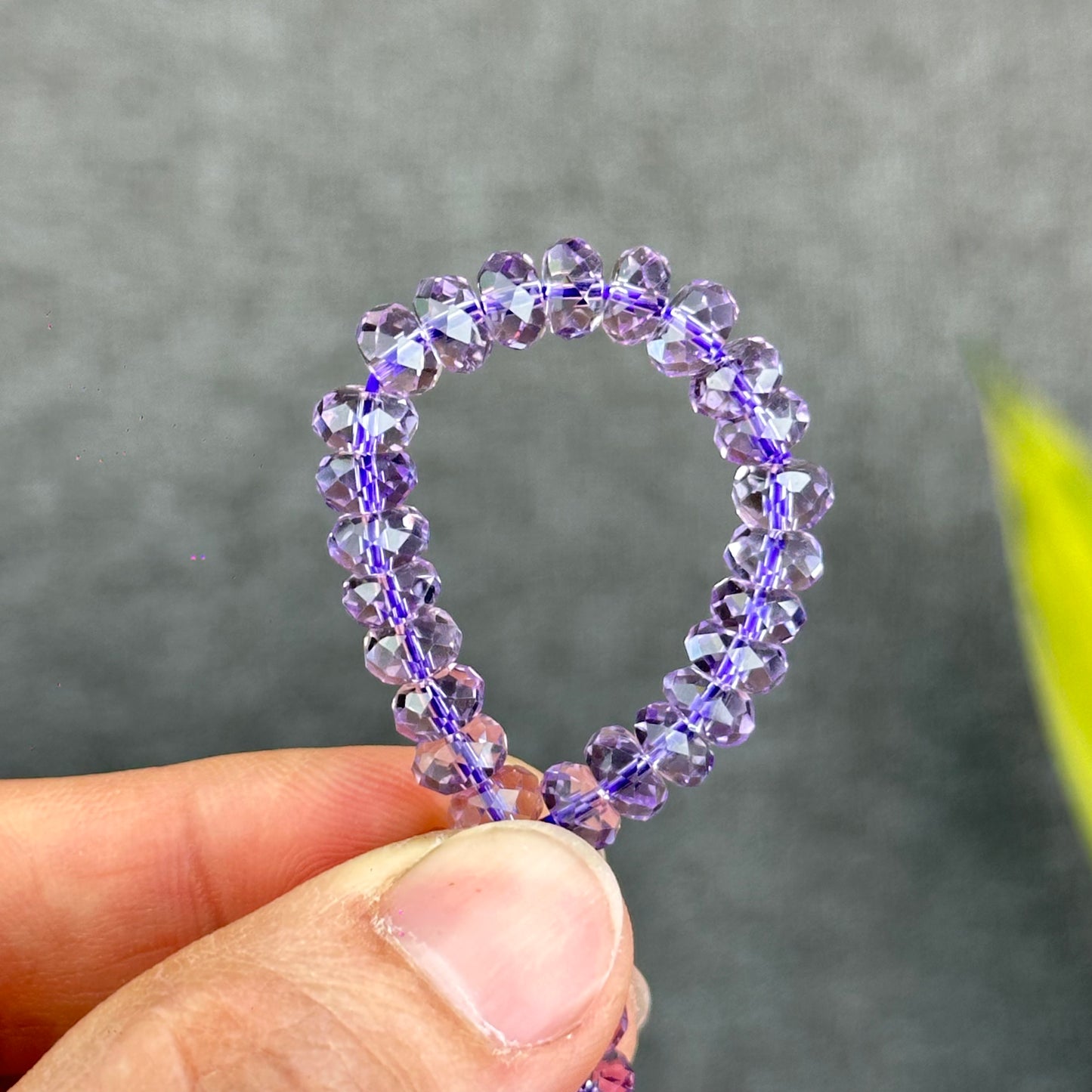 Faceted Natural Amethyst VIP Bracelet Size 5 mm