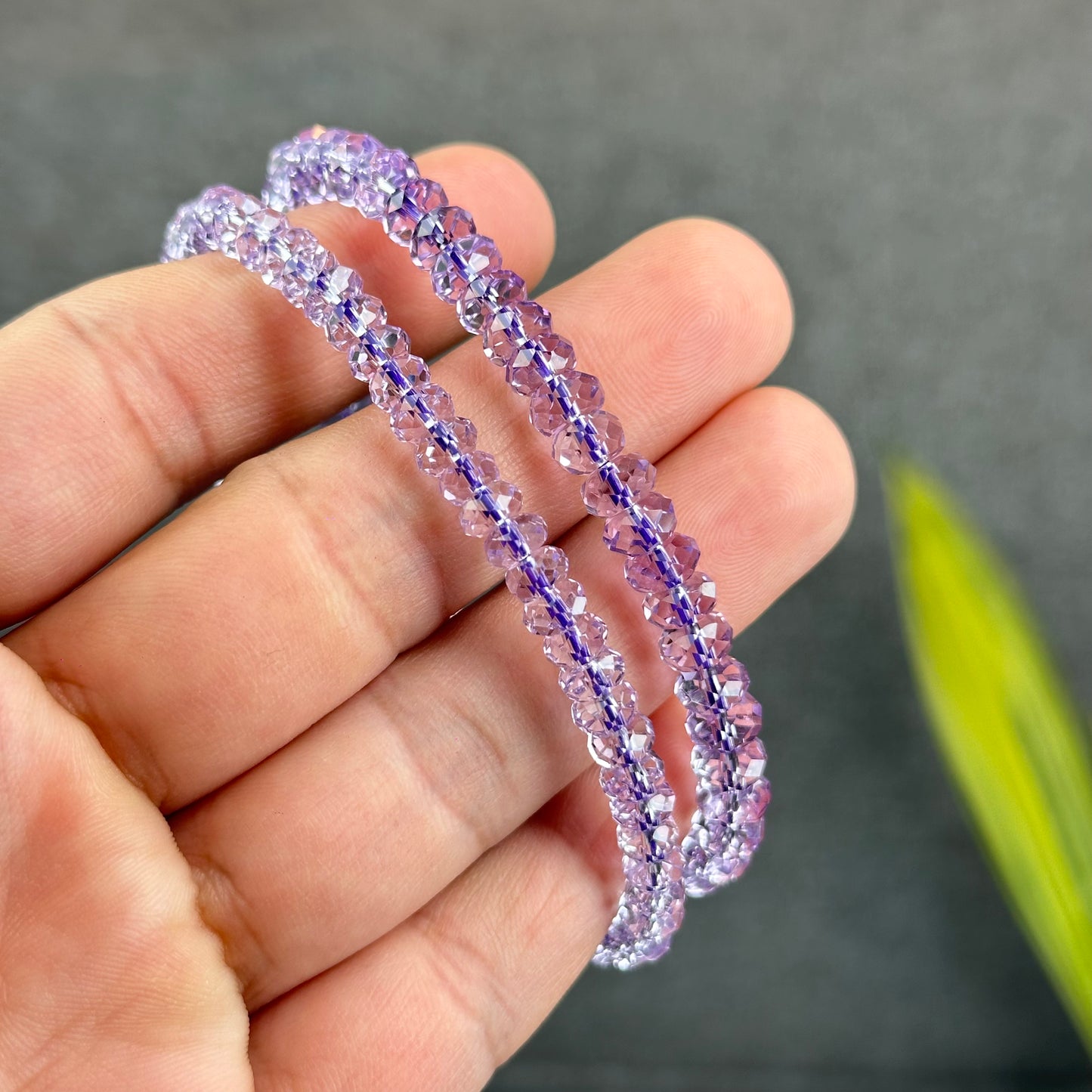 Faceted Natural Amethyst VIP Bracelet Size 5 mm