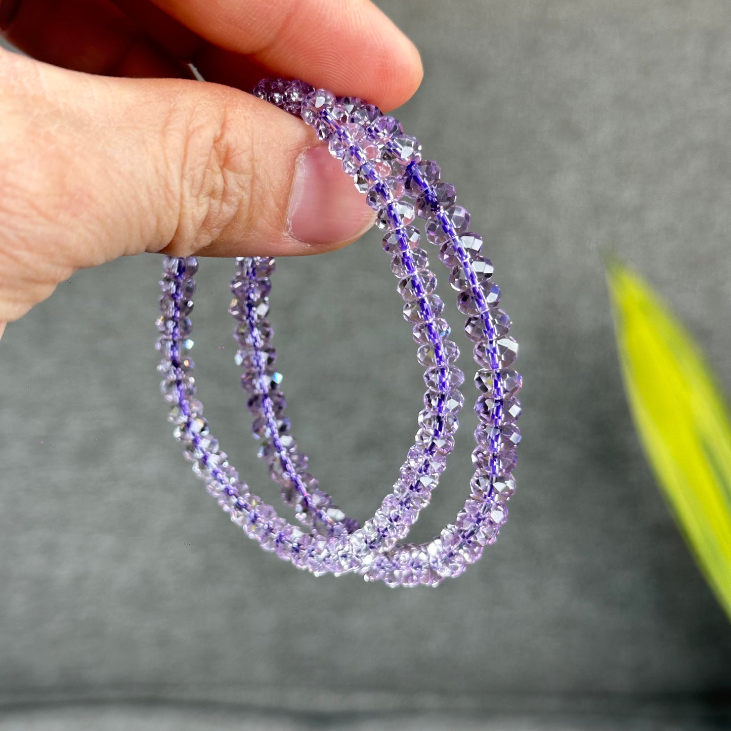 Faceted Natural Amethyst VIP Bracelet Size 5 mm