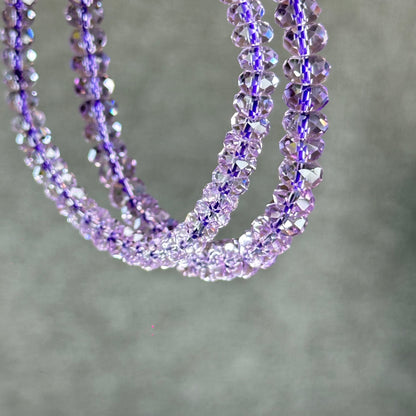 Faceted Natural Amethyst VIP Bracelet Size 5 mm