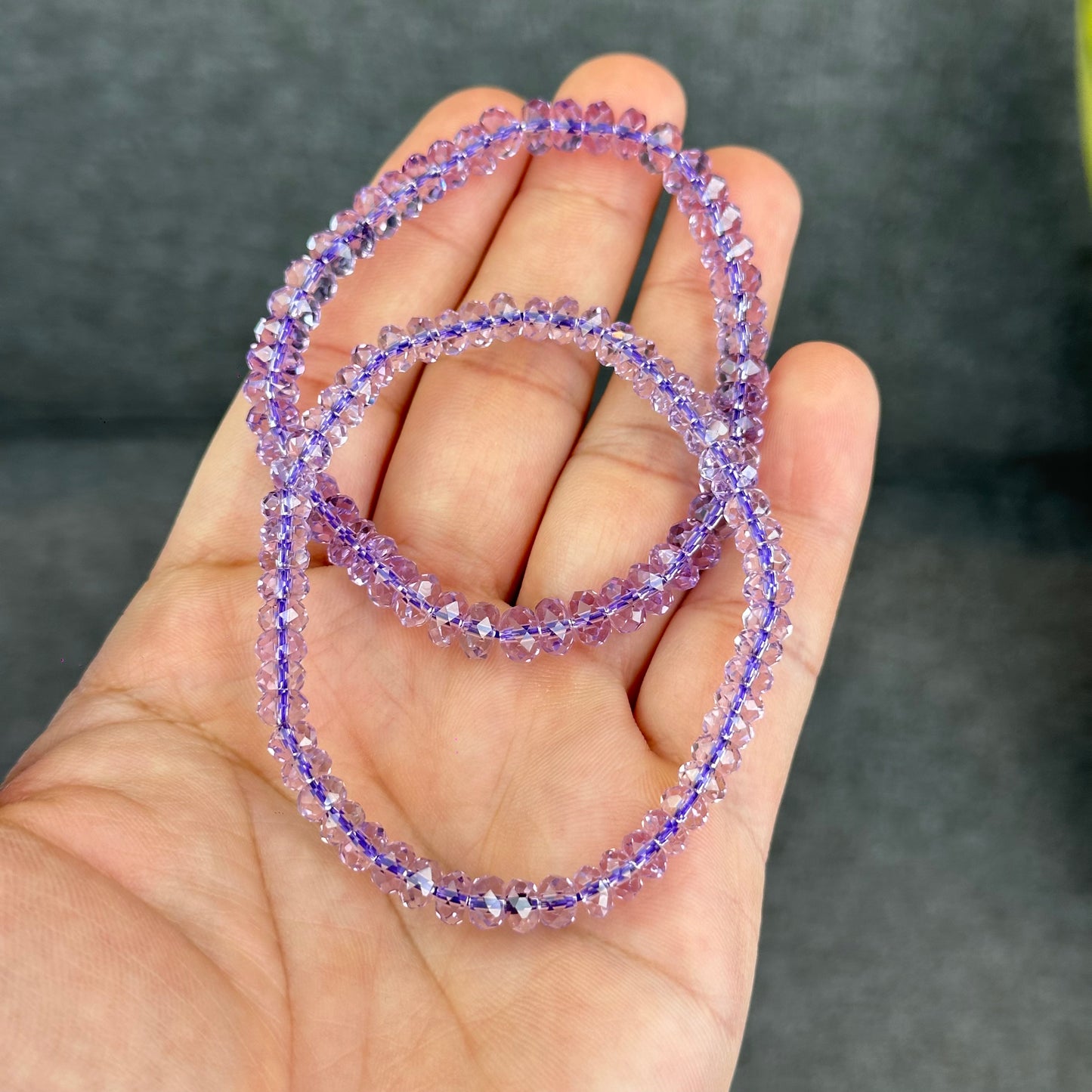 Faceted Natural Amethyst VIP Bracelet Size 5 mm