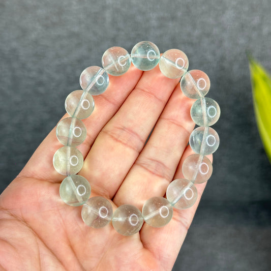 Natural Mint Fluorite Bracelet Size 12.3 mm