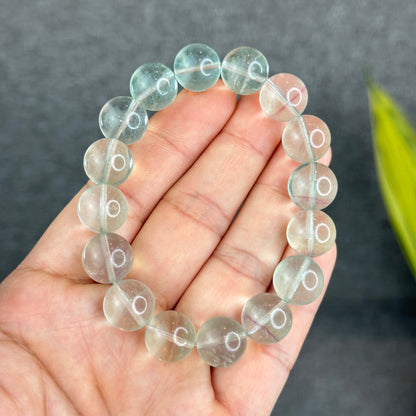 Natural Mint Fluorite Bracelet Size 12.3 mm