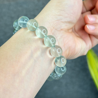 Natural Mint Fluorite Bracelet Size 12.3 mm