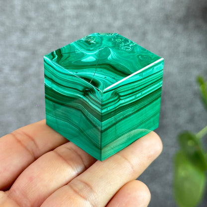 Natural Malachite VIP Cube