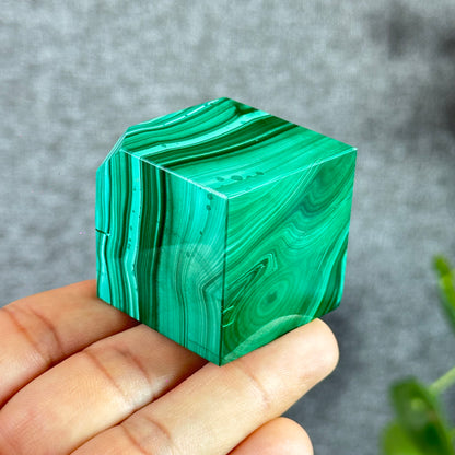 Natural Malachite VIP Cube