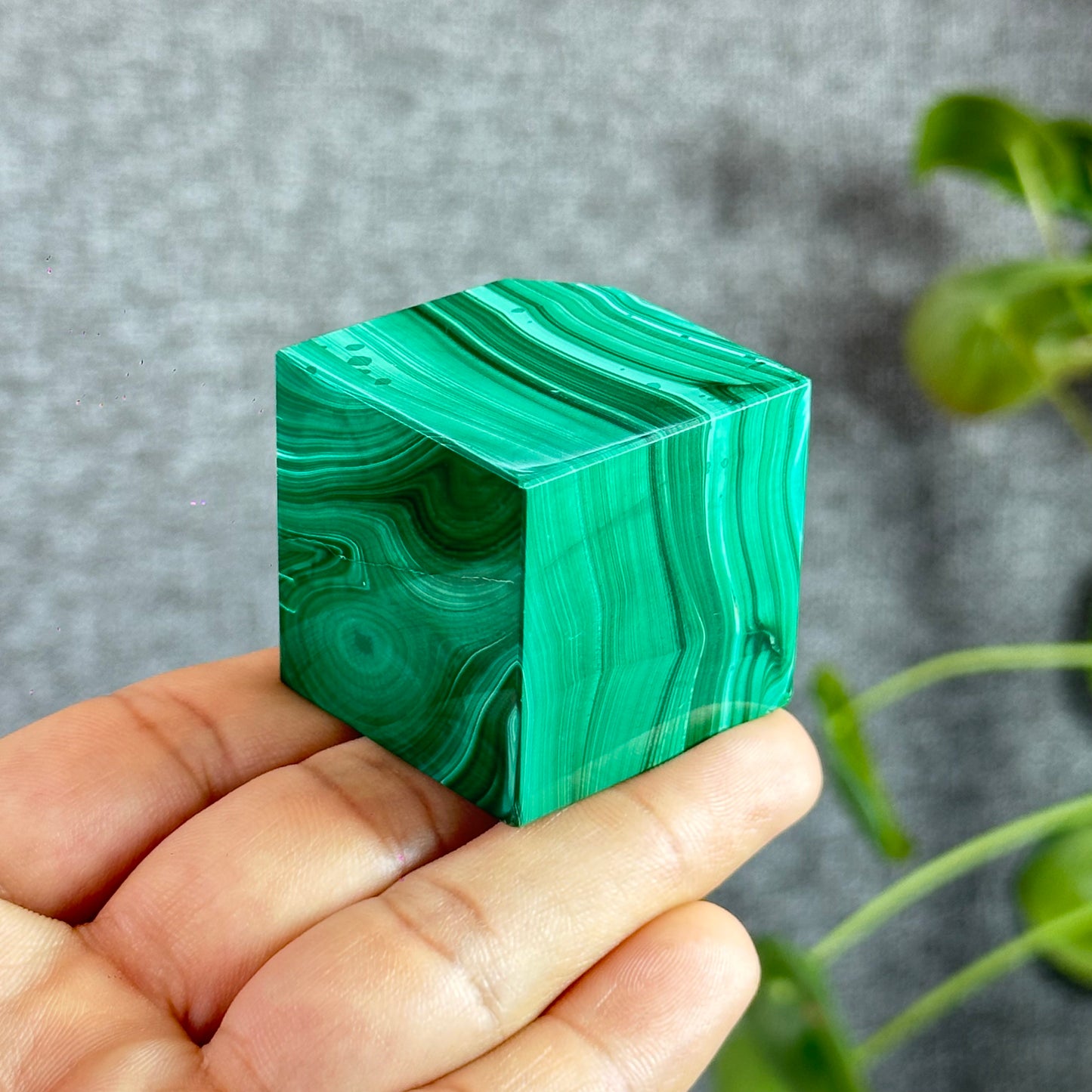 Natural Malachite VIP Cube