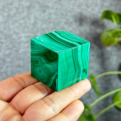 Natural Malachite VIP Cube