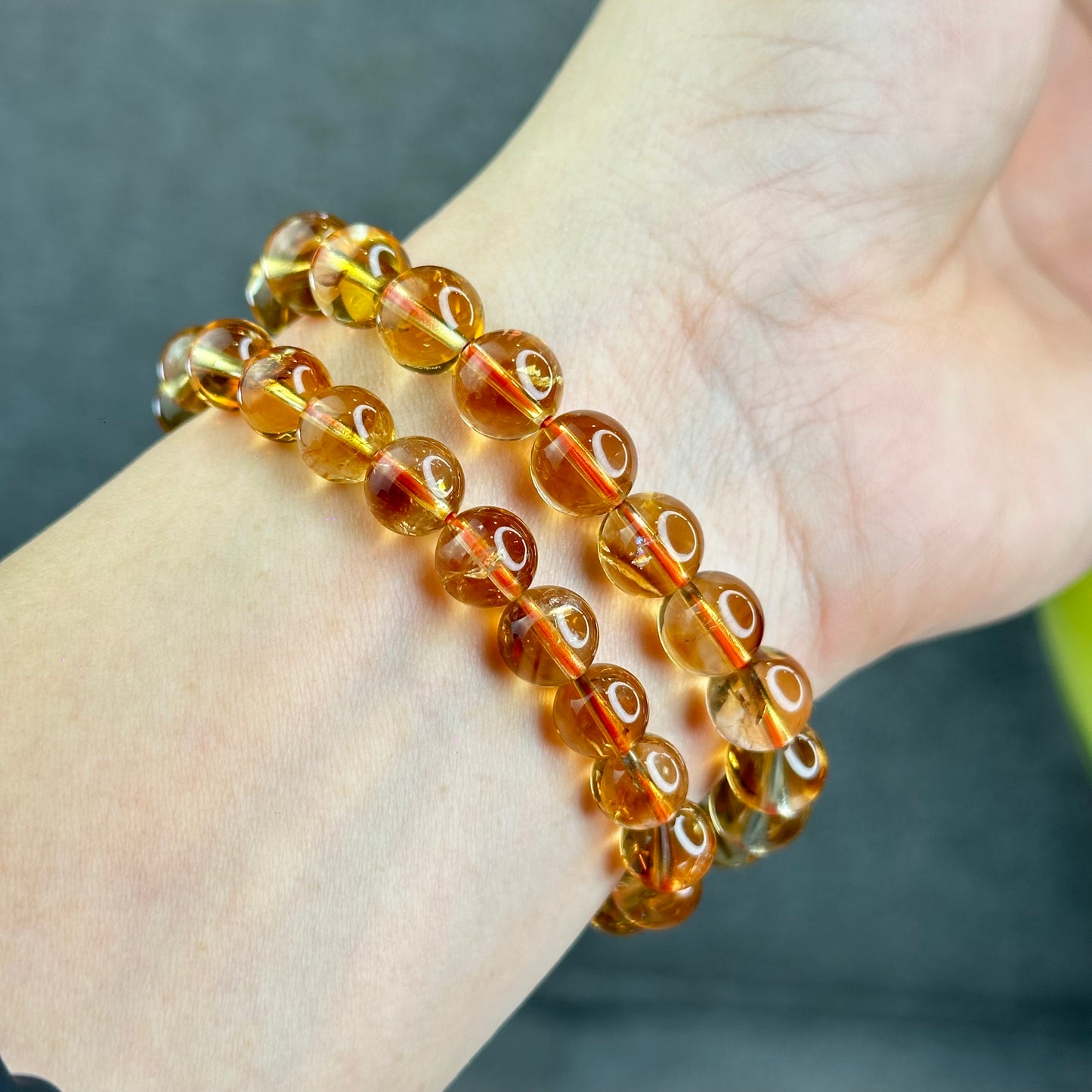 Natural Citrine VIP Bracelet Size 9 mm