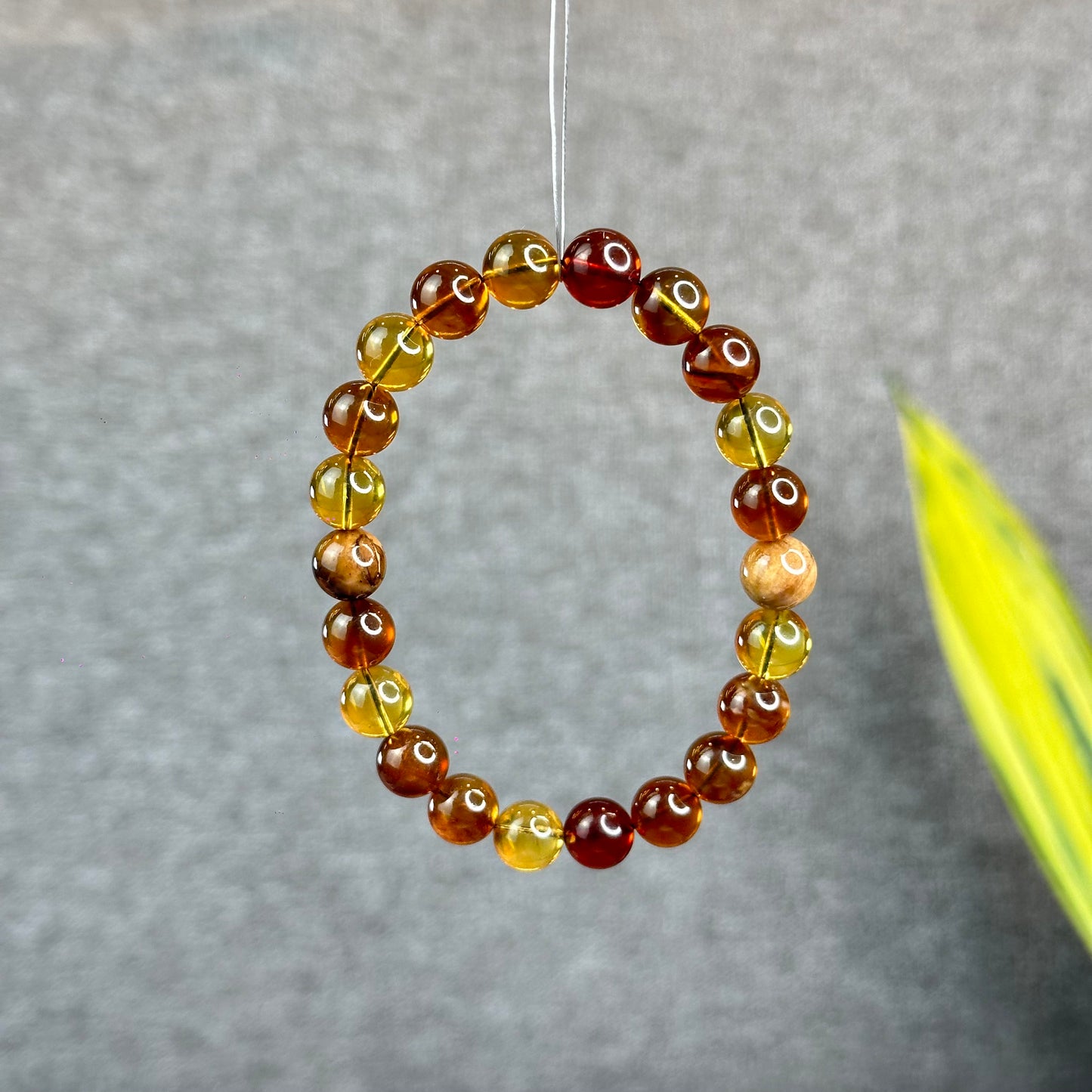 Natural Amber Bracelet Size 8.5 mm