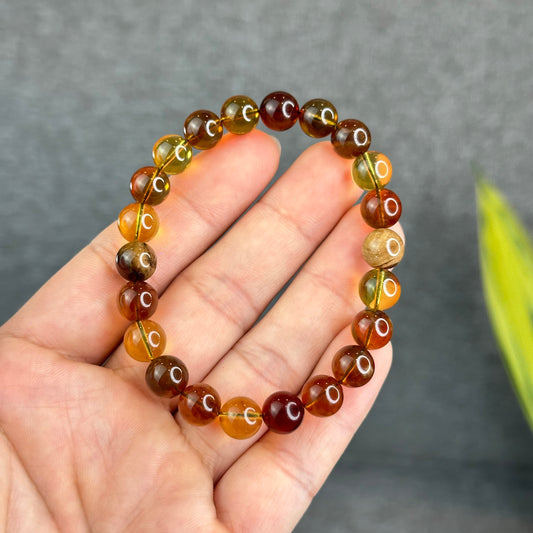 Natural Amber Bracelet Size 8.5 mm