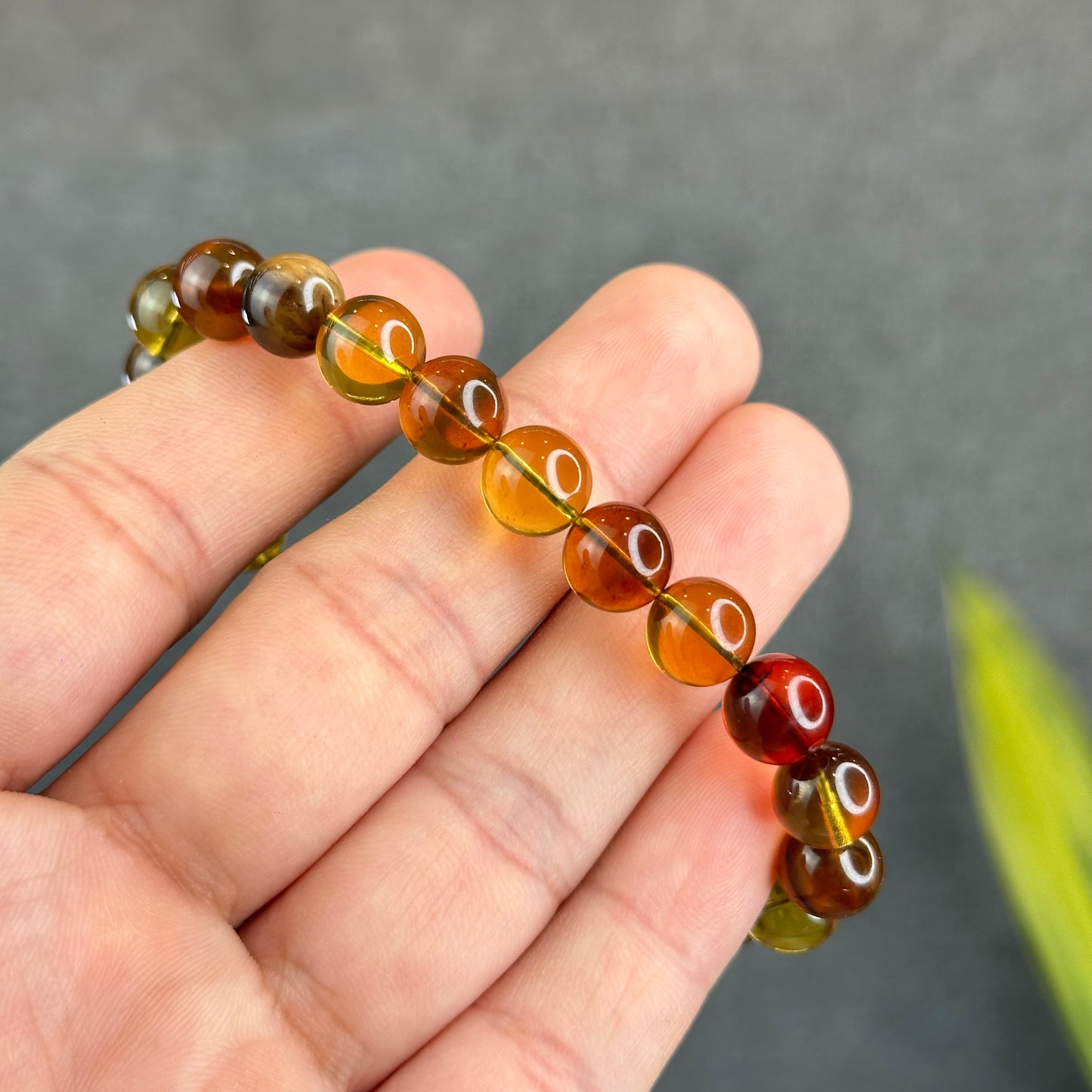 Natural Amber Bracelet Size 8.5 mm