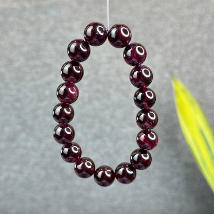 Natural Purple Garnet Bracelet Size 12 mm