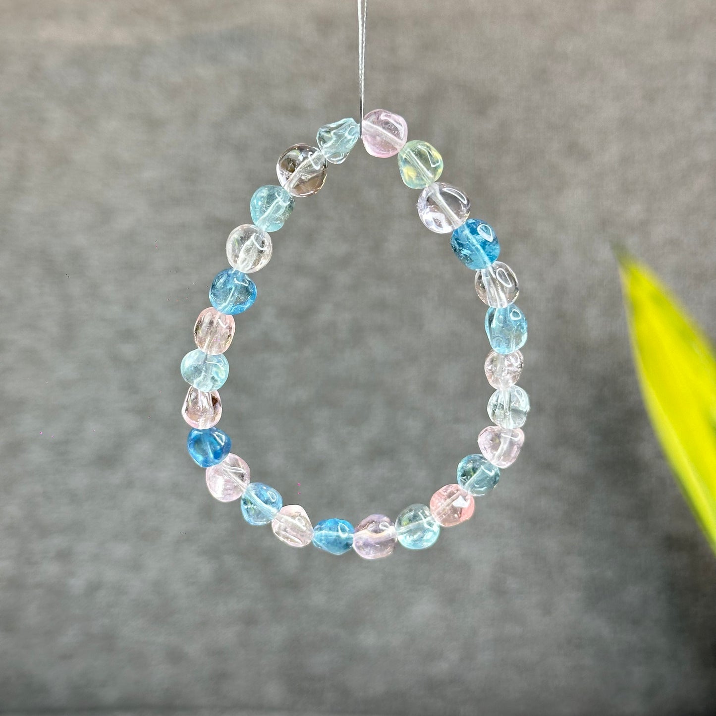 Freeform Natural Multi-Colour Morganite VIP Bracelet Size 7.5 mm