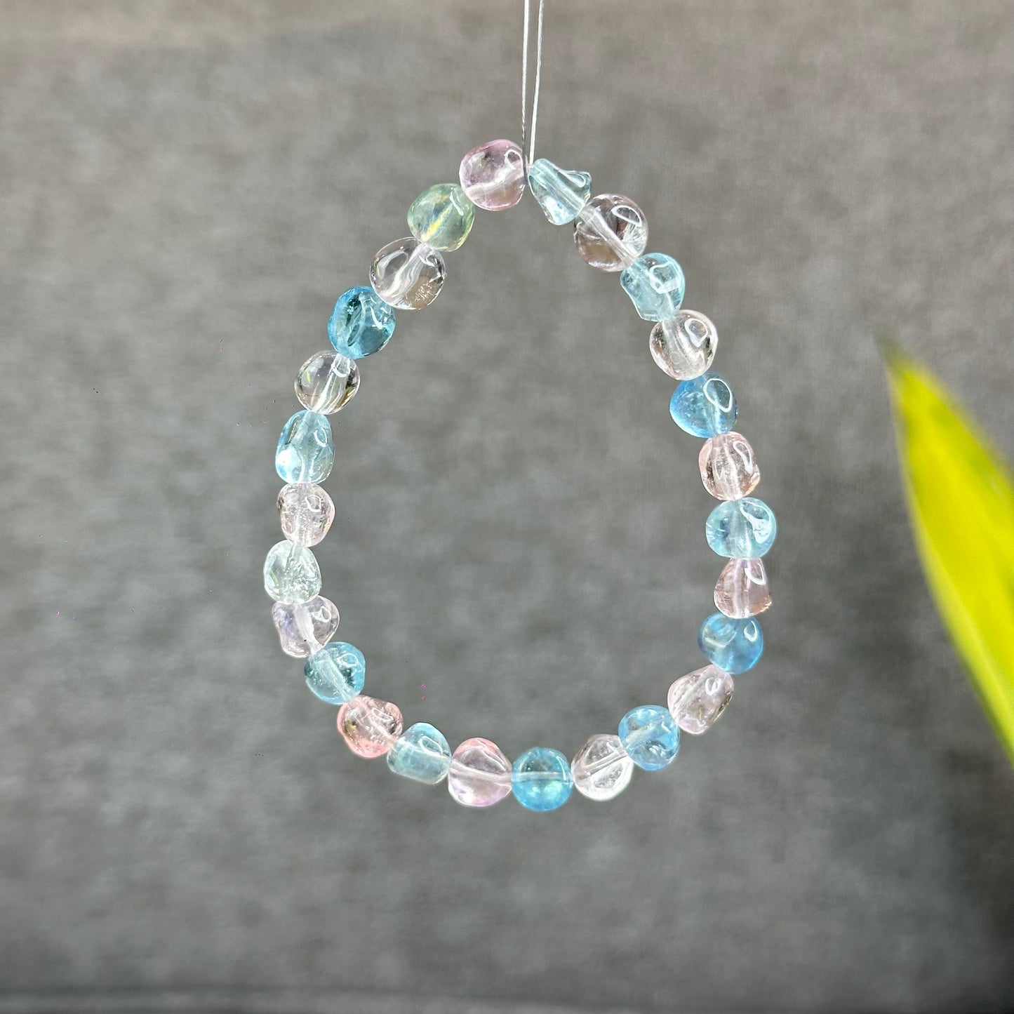 Freeform Natural Multi-Colour Morganite VIP Bracelet Size 7.5 mm