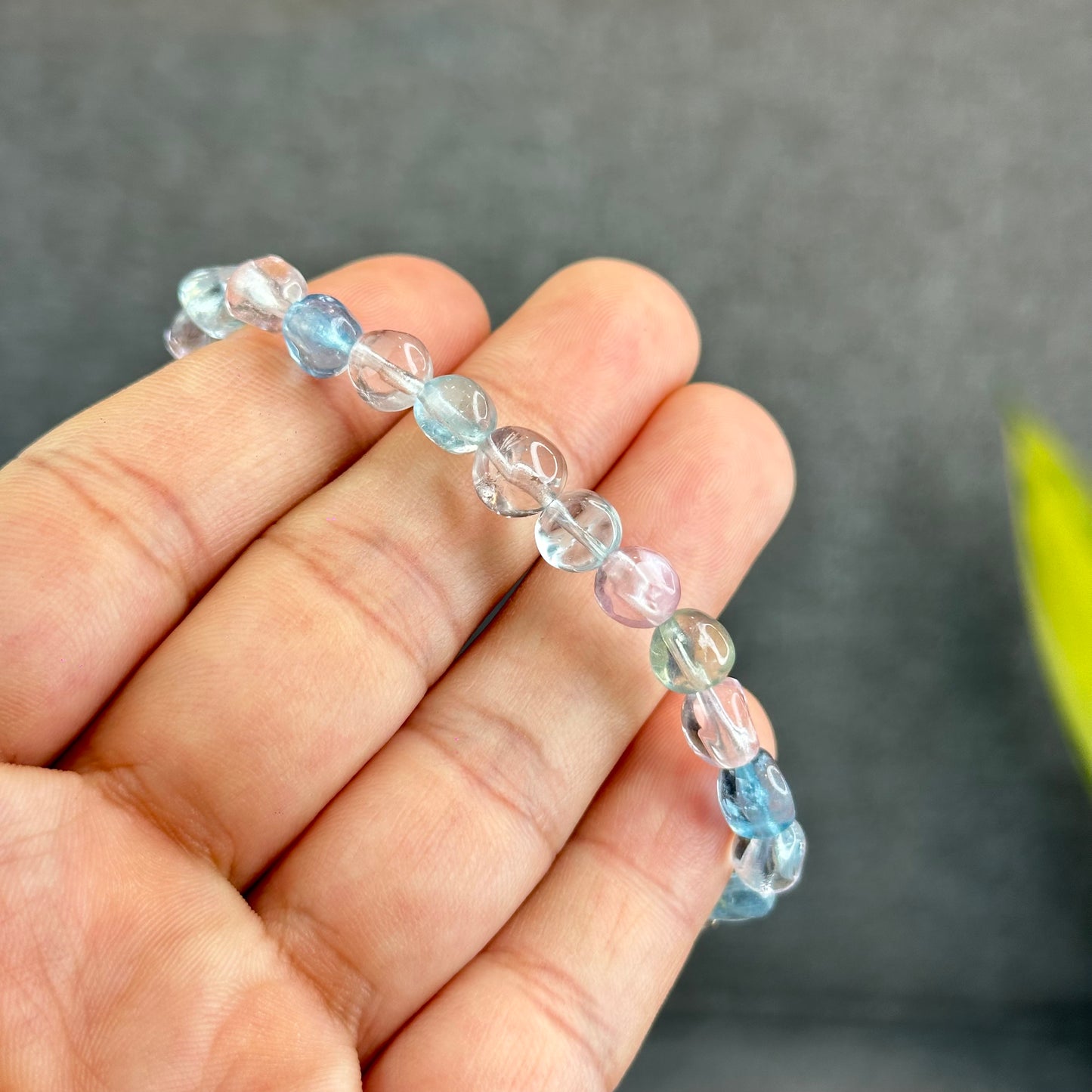 Freeform Natural Multi-Colour Morganite VIP Bracelet Size 7.5 mm