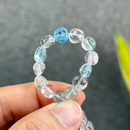 Freeform Natural Multi-Colour Morganite VIP Bracelet Size 7.5 mm