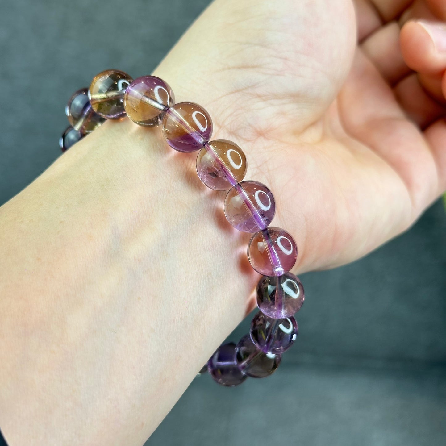 Natural Ametrine Bracelet VIP Bracelet Size 11.5 mm