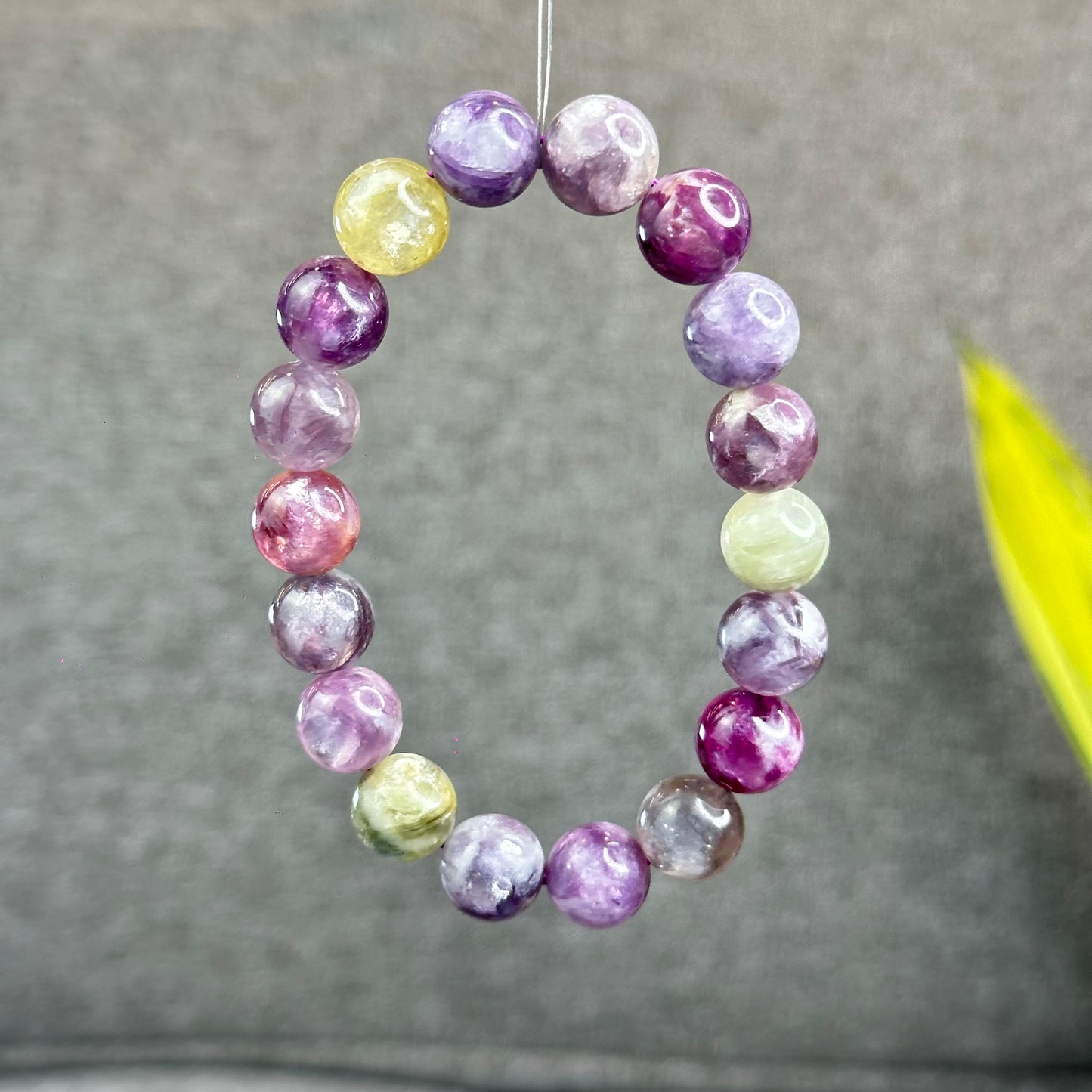 Natural Multi-Colour Lepidolite Bracelet Size 11.8 mm