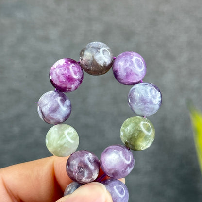 Natural Multi-Colour Lepidolite Bracelet Size 11.8 mm
