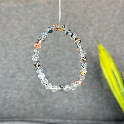 Natural Herkimer Quartz Bracelet Size 7 mm