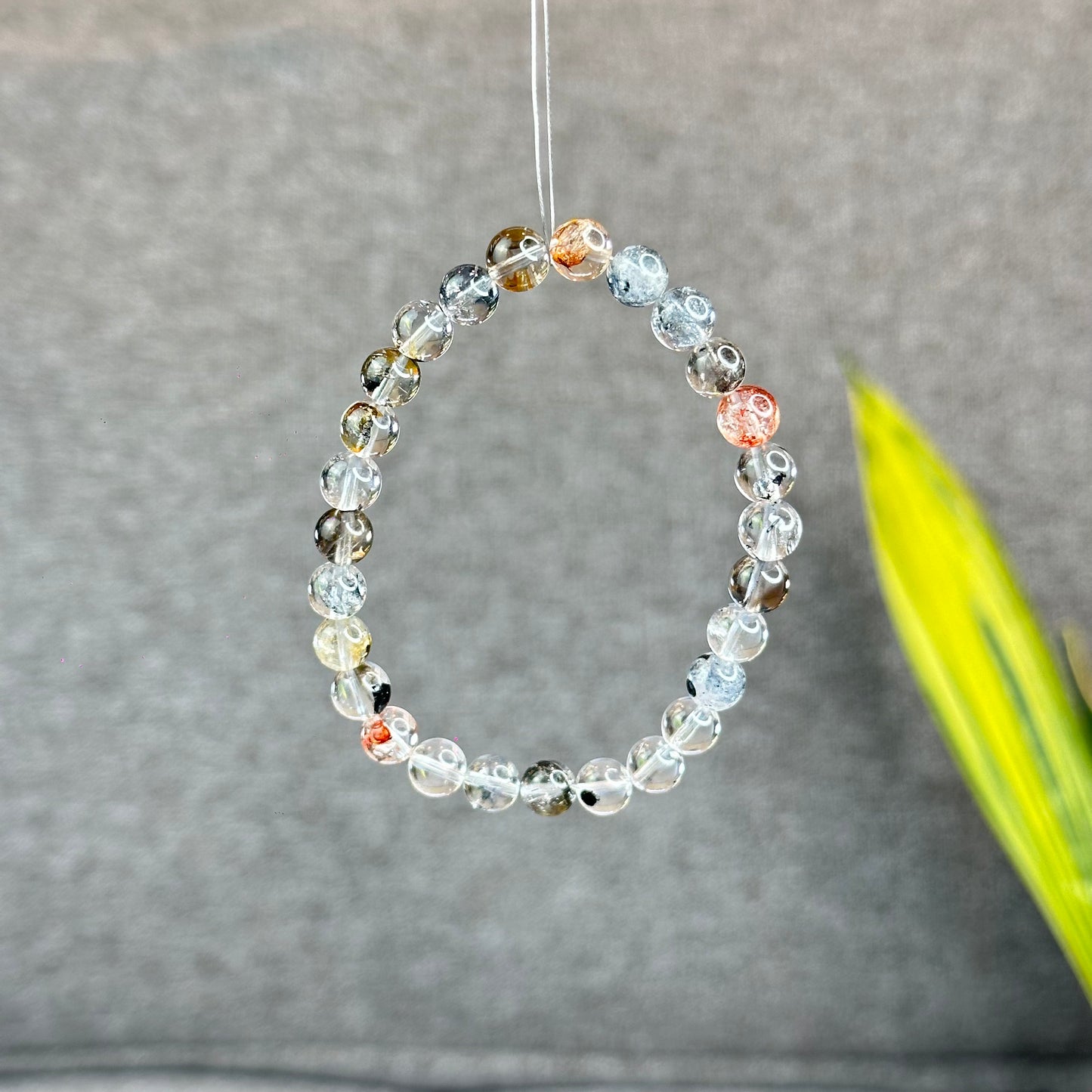 Natural Herkimer Quartz Bracelet Size 7 mm
