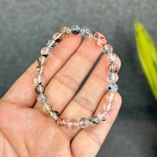 Natural Herkimer Quartz Bracelet Size 7 mm