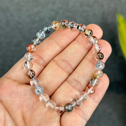 Natural Herkimer Quartz Bracelet Size 7 mm