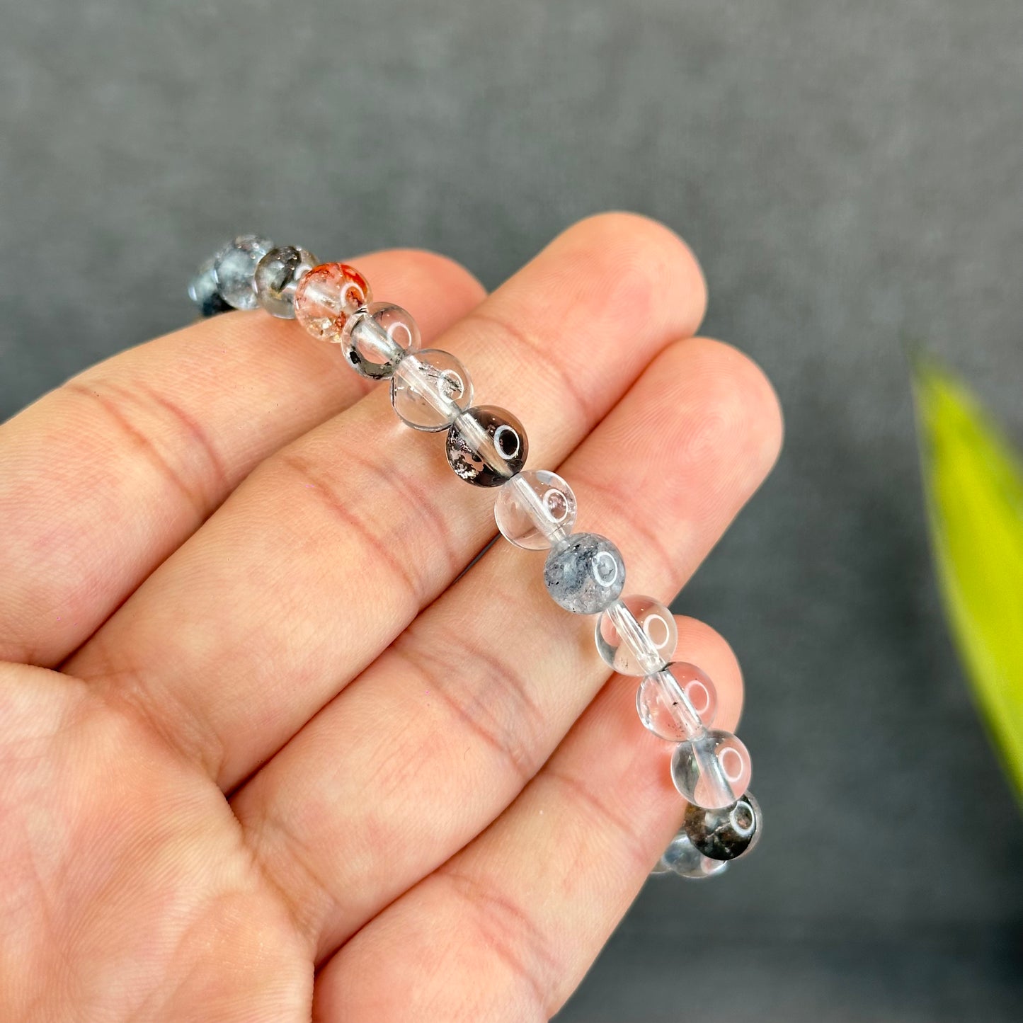 Natural Herkimer Quartz Bracelet Size 7 mm