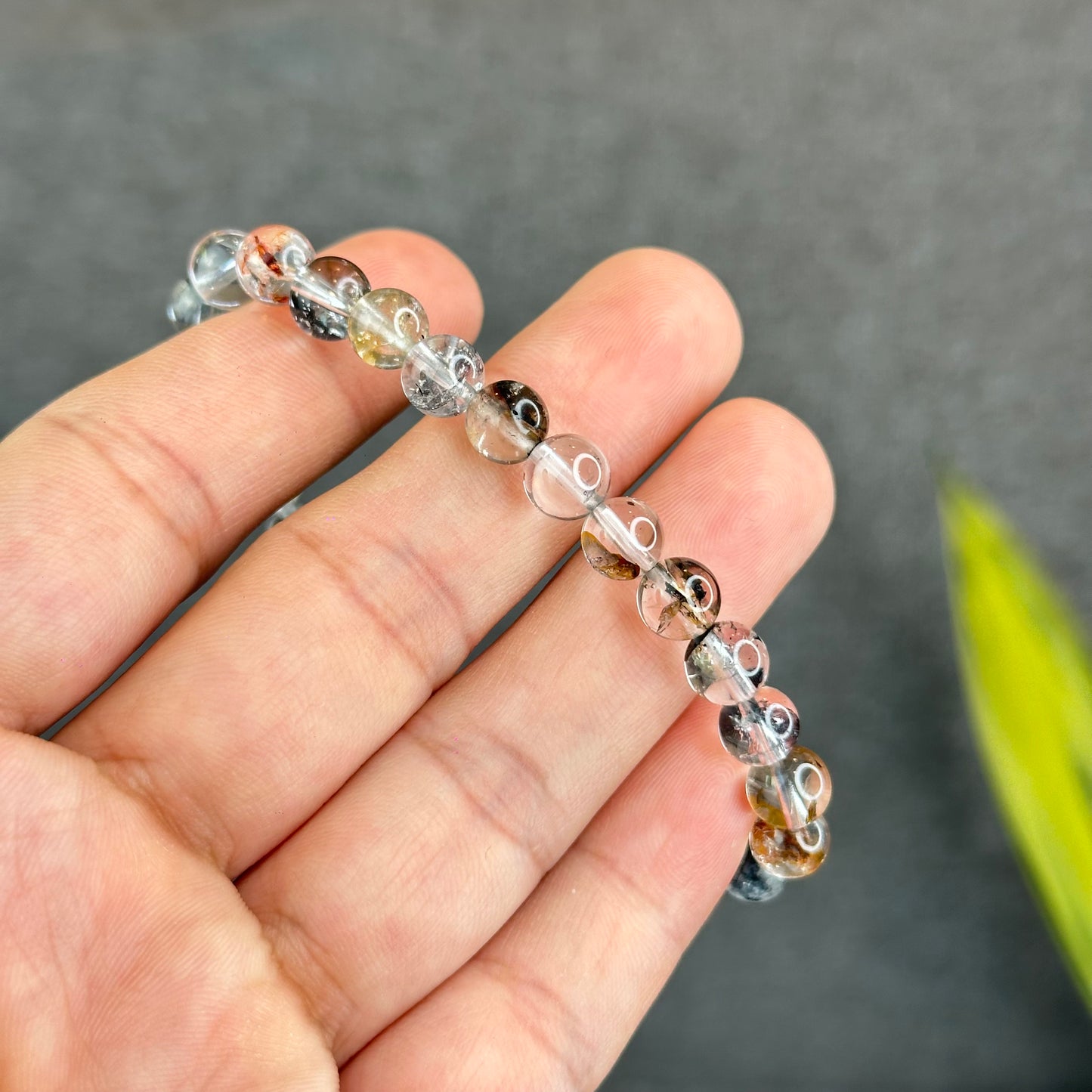 Natural Herkimer Quartz Bracelet Size 7 mm