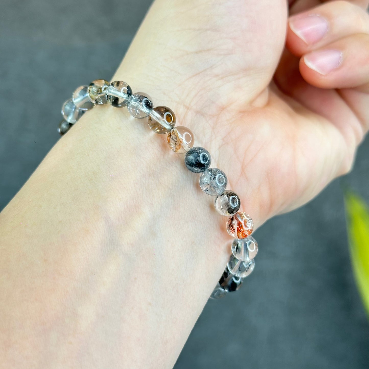 Natural Herkimer Quartz Bracelet Size 7 mm