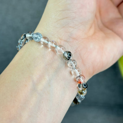 Natural Herkimer Quartz Bracelet Size 7 mm