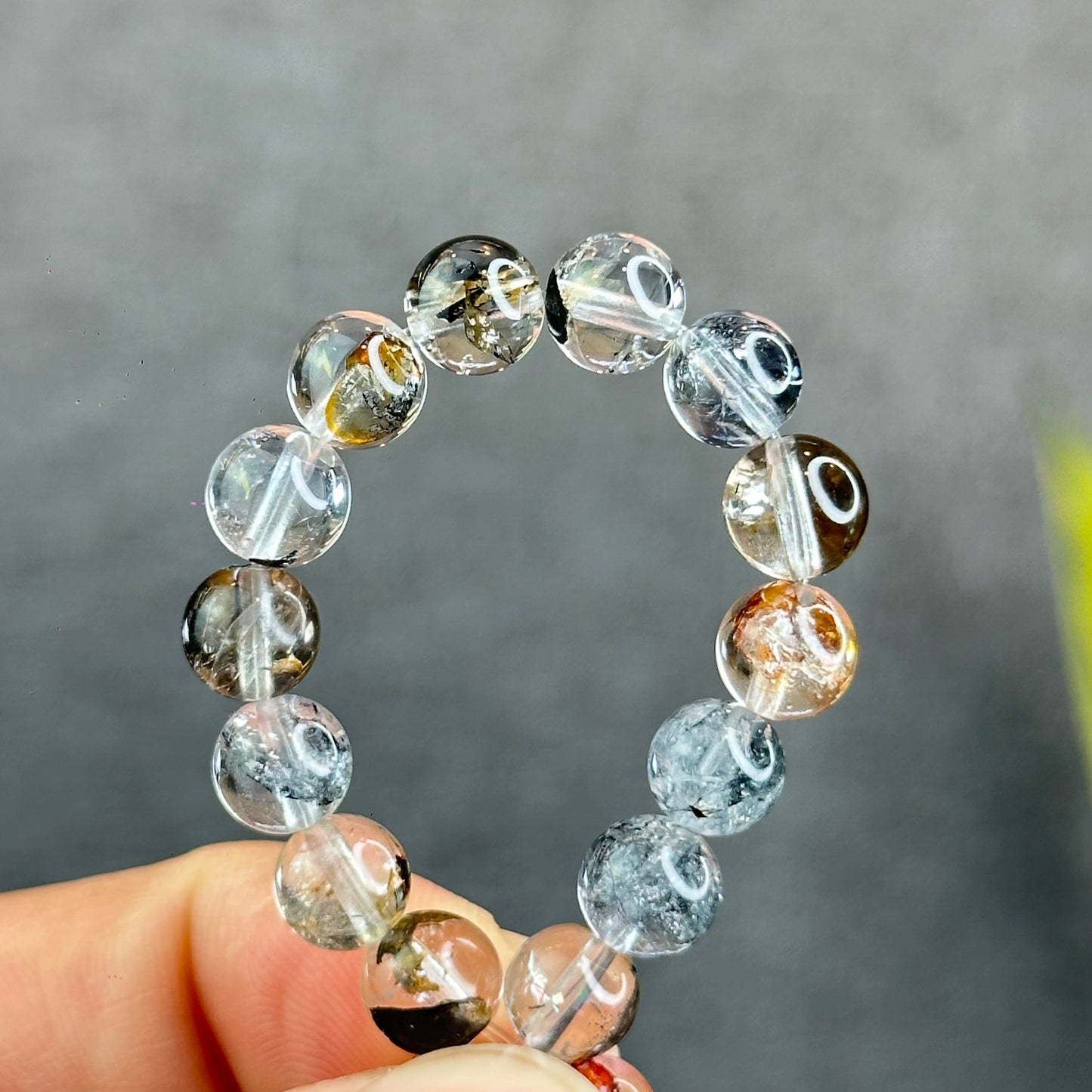 Natural Herkimer Quartz Bracelet Size 7 mm