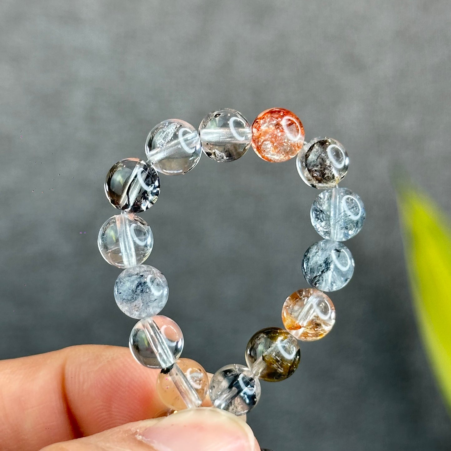 Natural Herkimer Quartz Bracelet Size 7 mm