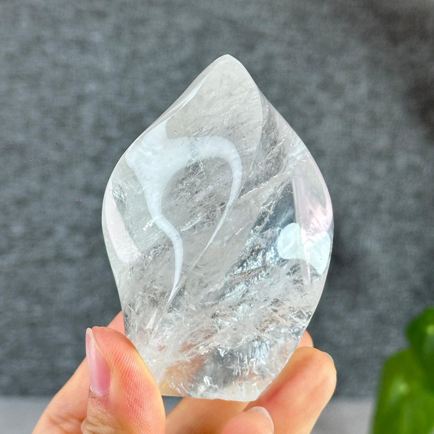 Clear Quartz Flame