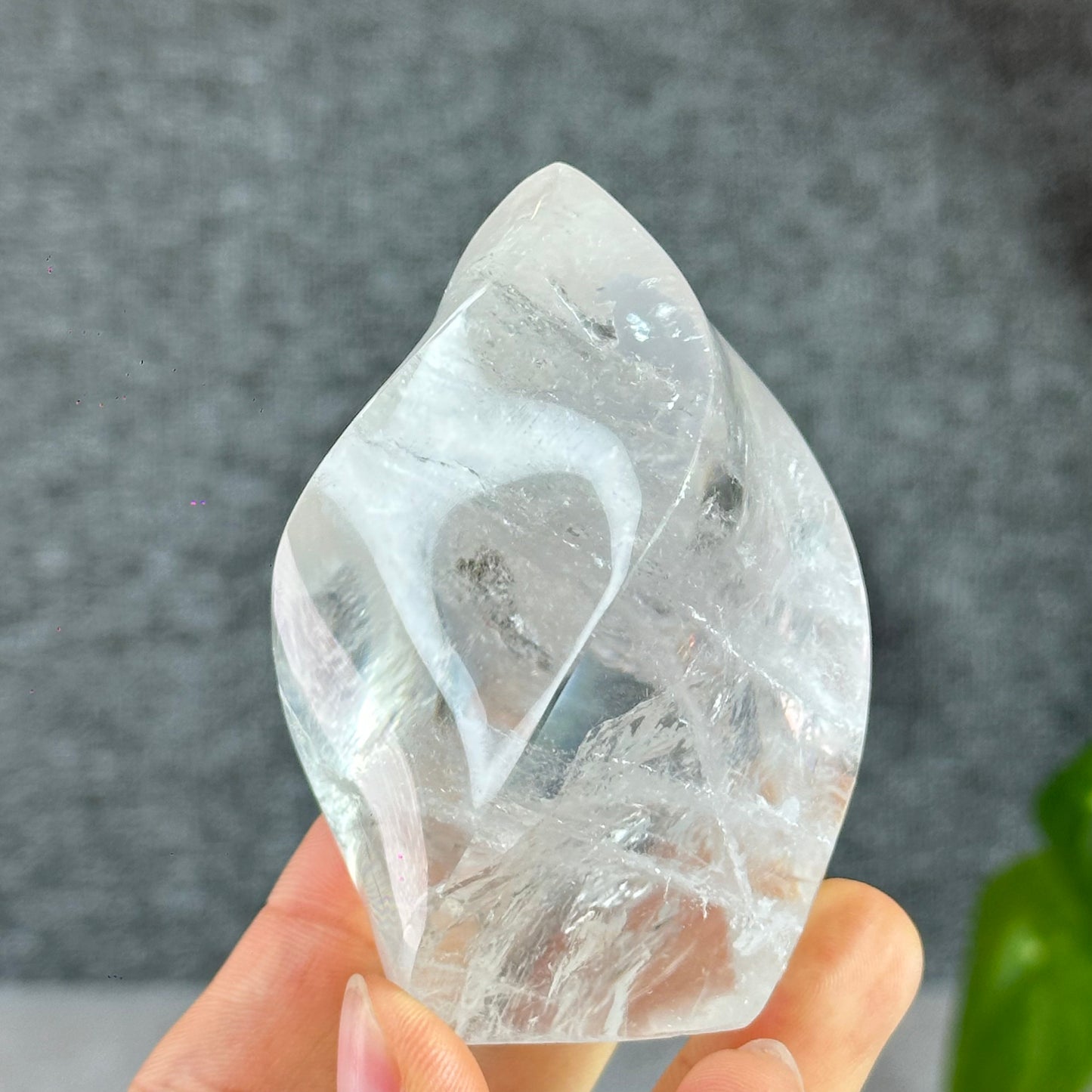 Clear Quartz Flame